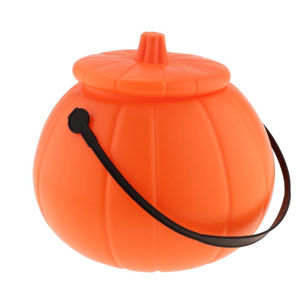 Pumpkin Lantern Halloween - Plastikowe wiaderko na słodycze na Halloween,