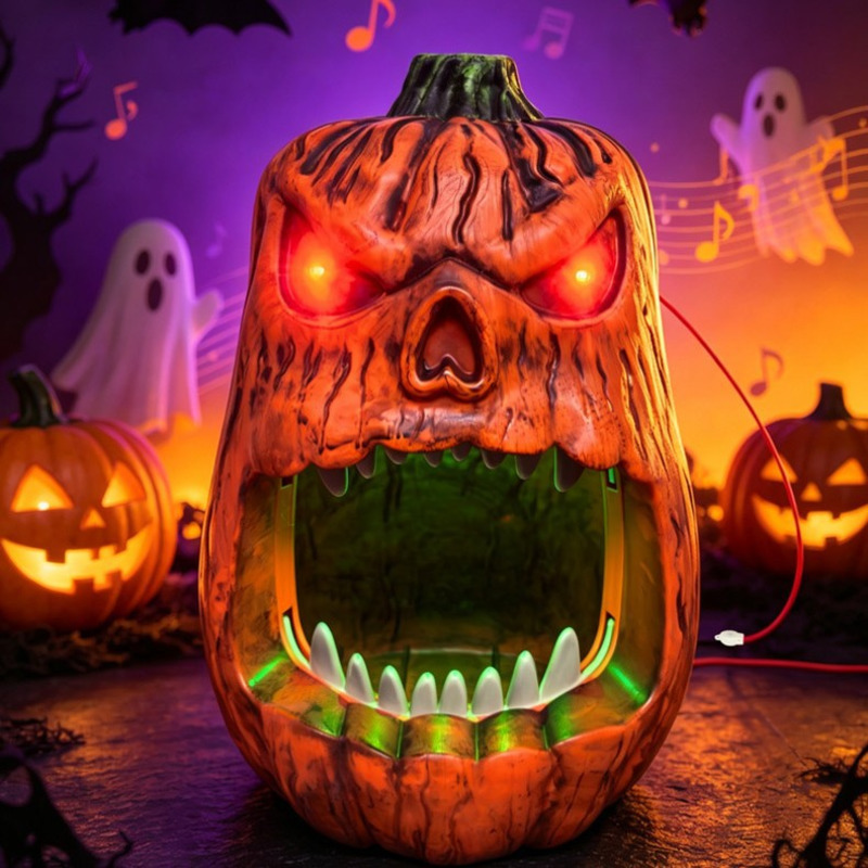 Halloween Pumpkin Decor Led - Podświetlana diodami LED dynia na Halloween,