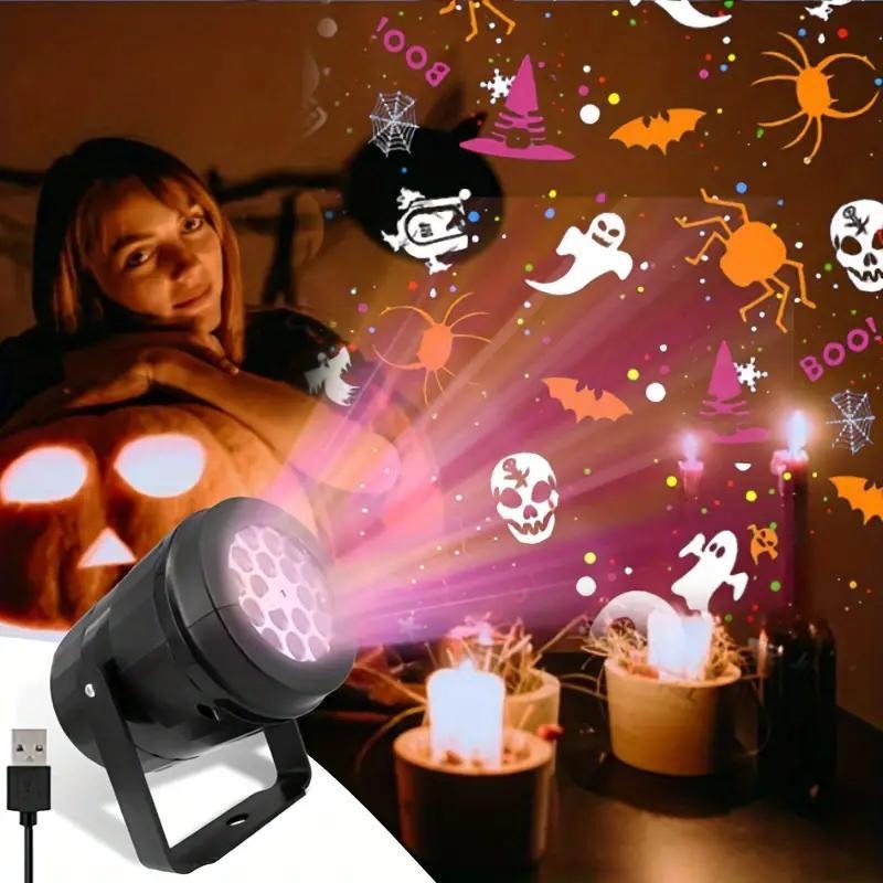 Halloween Pumpkin Decor Led - Projektor LED na Halloween, dekoracja świąteczna