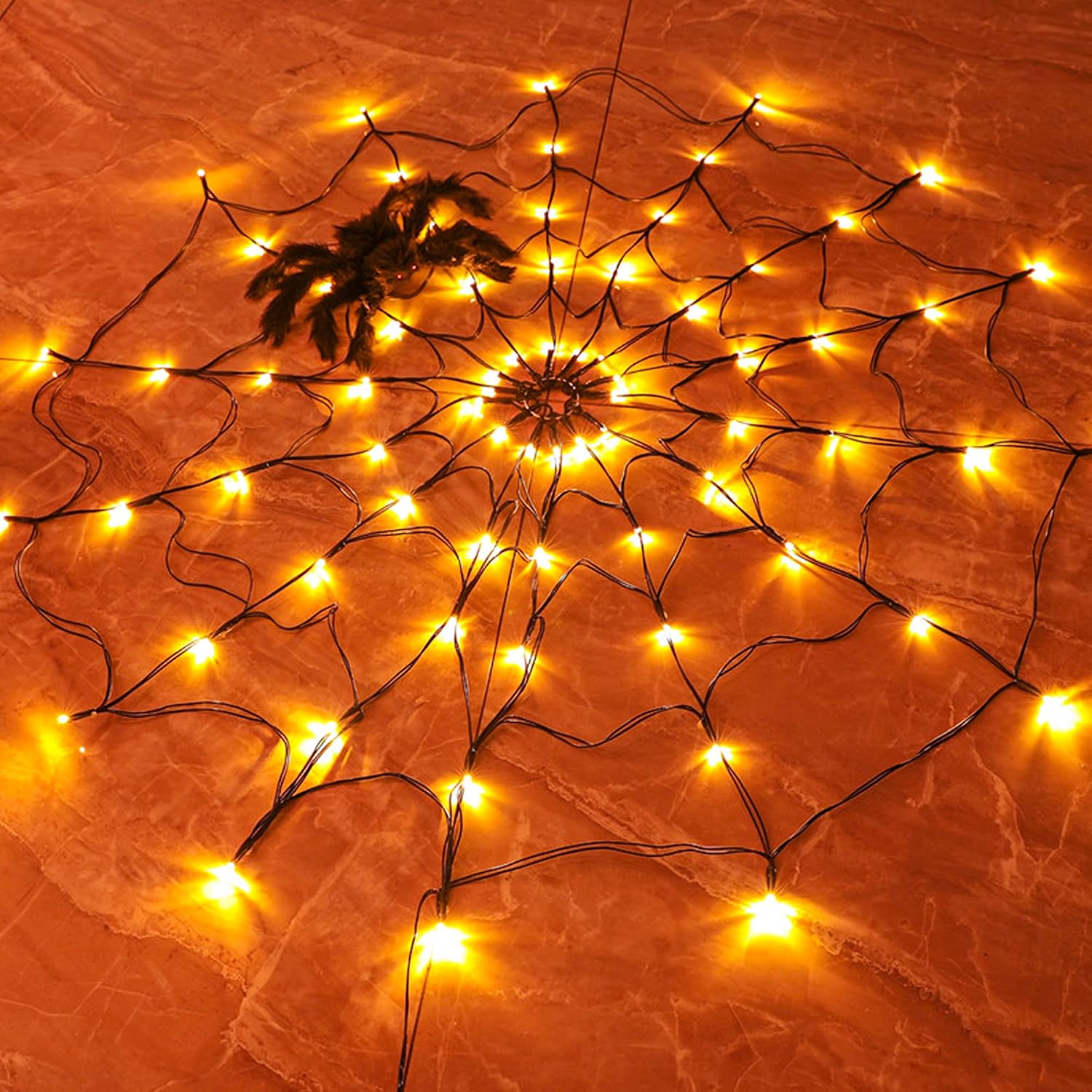 Halloween Led String Lights Orange - 1-4 SZT. Halloweenowe lampki LED w