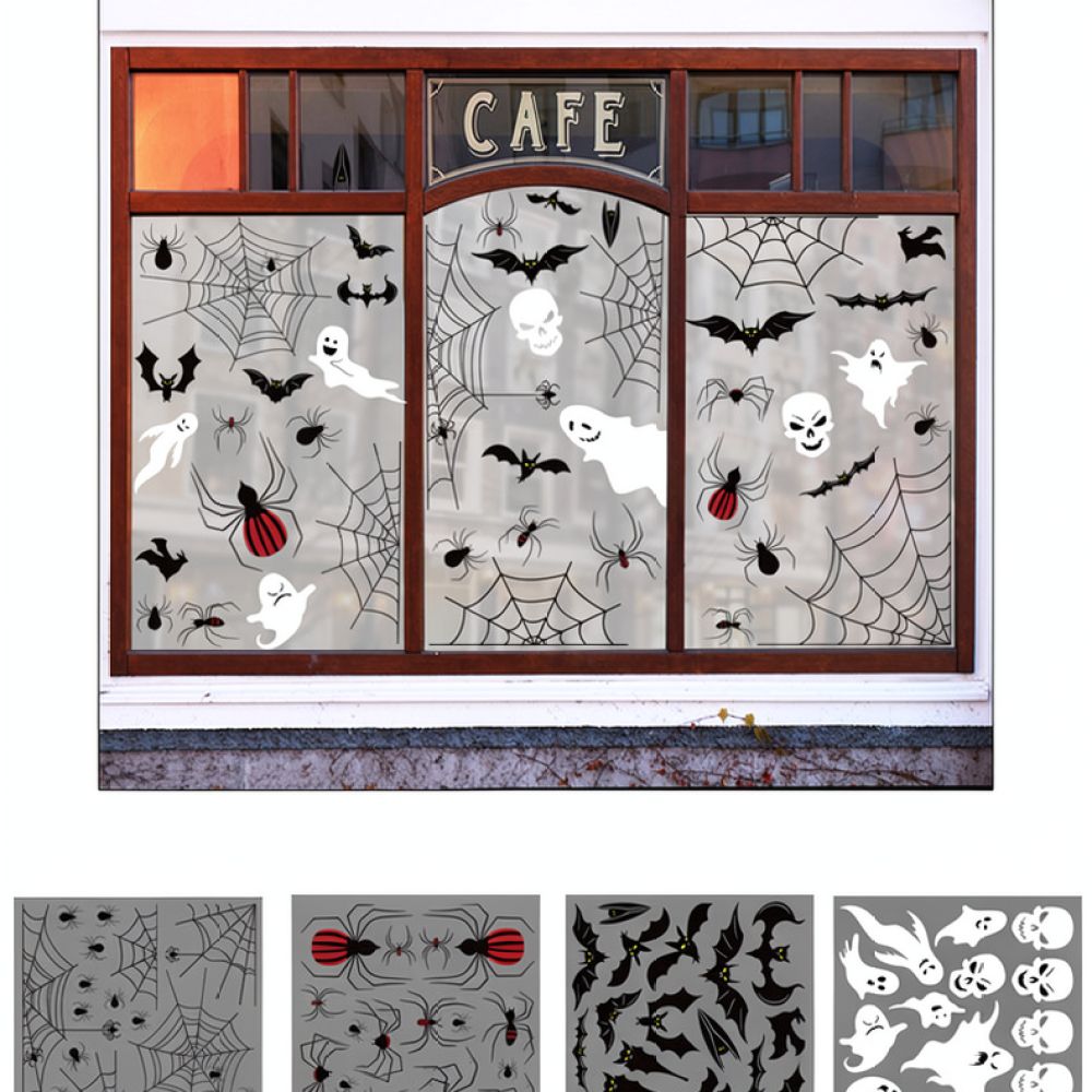 Halloween Skeleton Decoration - Naklejki na ścianę na Halloween, statyczne,