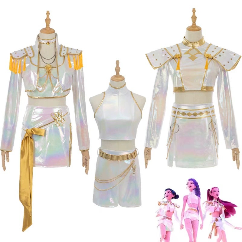 Halloween Costume Kids - Strój Cosplay Skóra PU Biały Strój