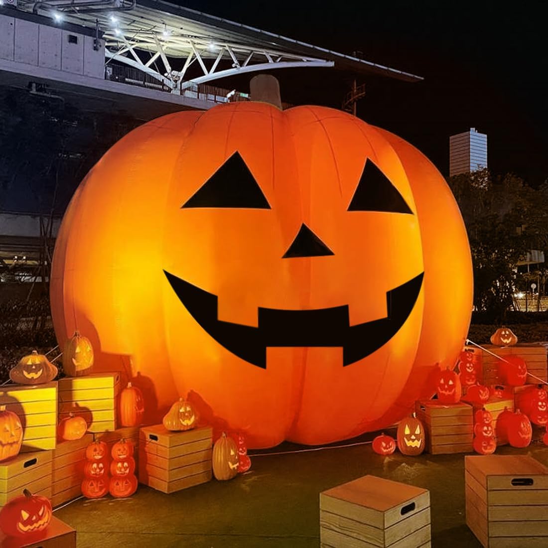 Halloween Pumpkin Decor Led - Ogromne dmuchane dekoracje na Halloween w