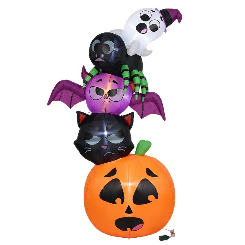 Halloween Pumpkin Decor Led - 18-metrowe dmuchane dekoracje na Halloween: Dynie,