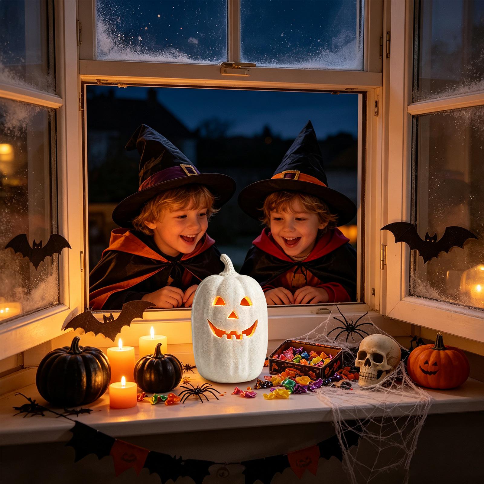 Pumpkin Lantern Halloween - Dekoracje na Halloween: Dynie z żywicy,