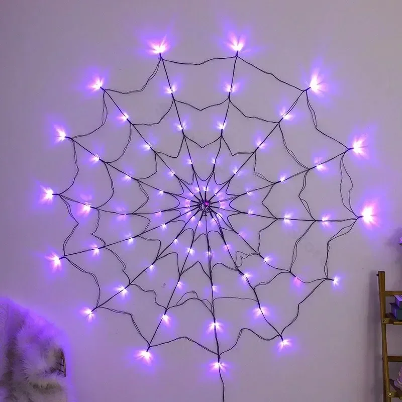 Lampki Halloween w kształcie p – Spider Web Halloween Decoration recenzja i cena