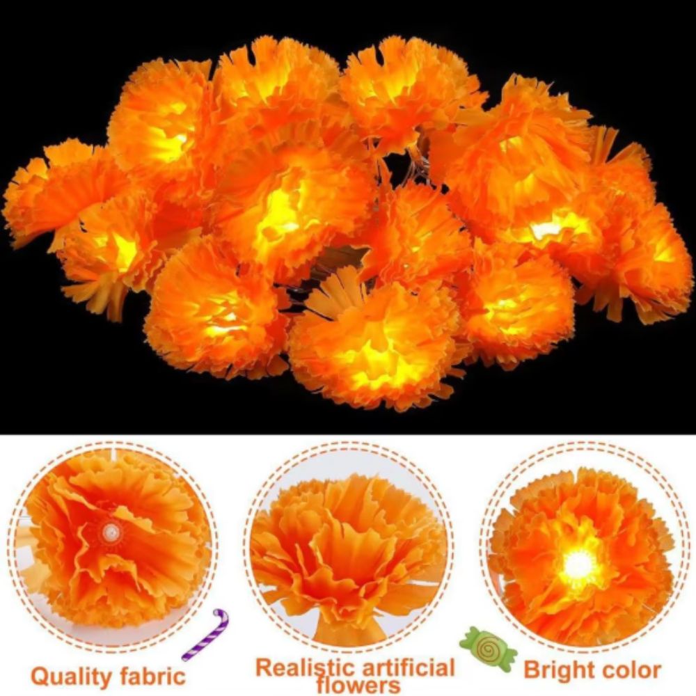 Meksykańskie lampki LED w kszt – Halloween Led String Lights Orange recenzja i cena