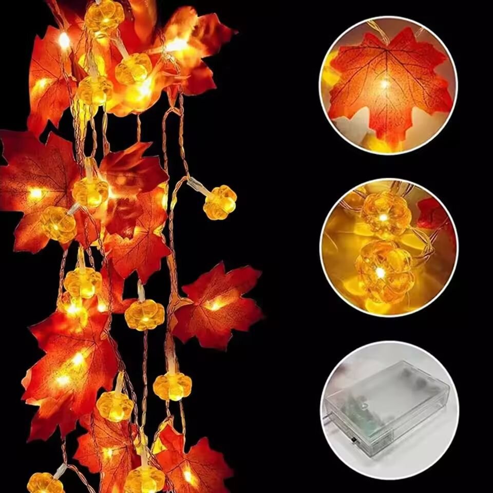 Lampki sznurkowe na Halloween  – Halloween Led String Lights Orange recenzja i cena