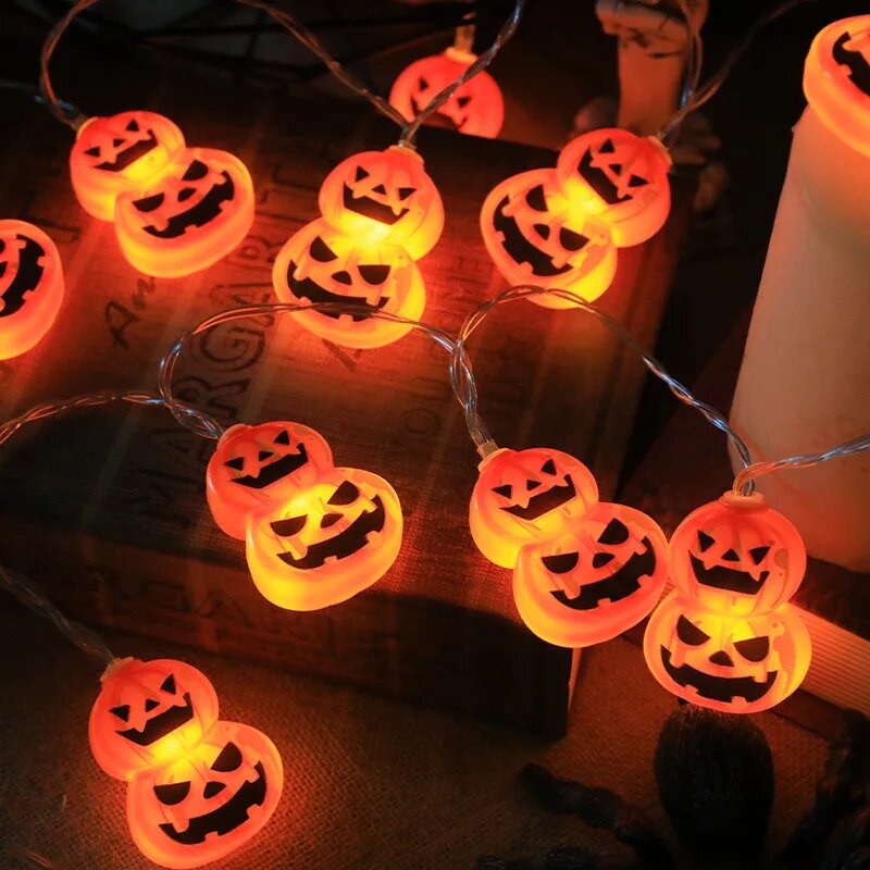 Lampki Halloweenowe 10/20 LED  – Halloween Led String Lights Orange recenzja i cena