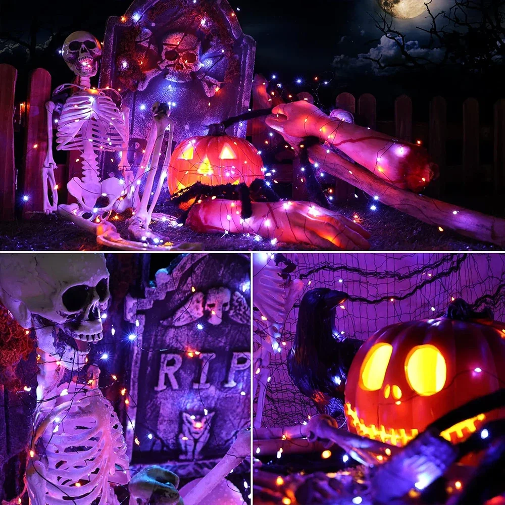 10-120M girlandy świetlne z dr – Halloween Led String Lights Orange recenzja i cena