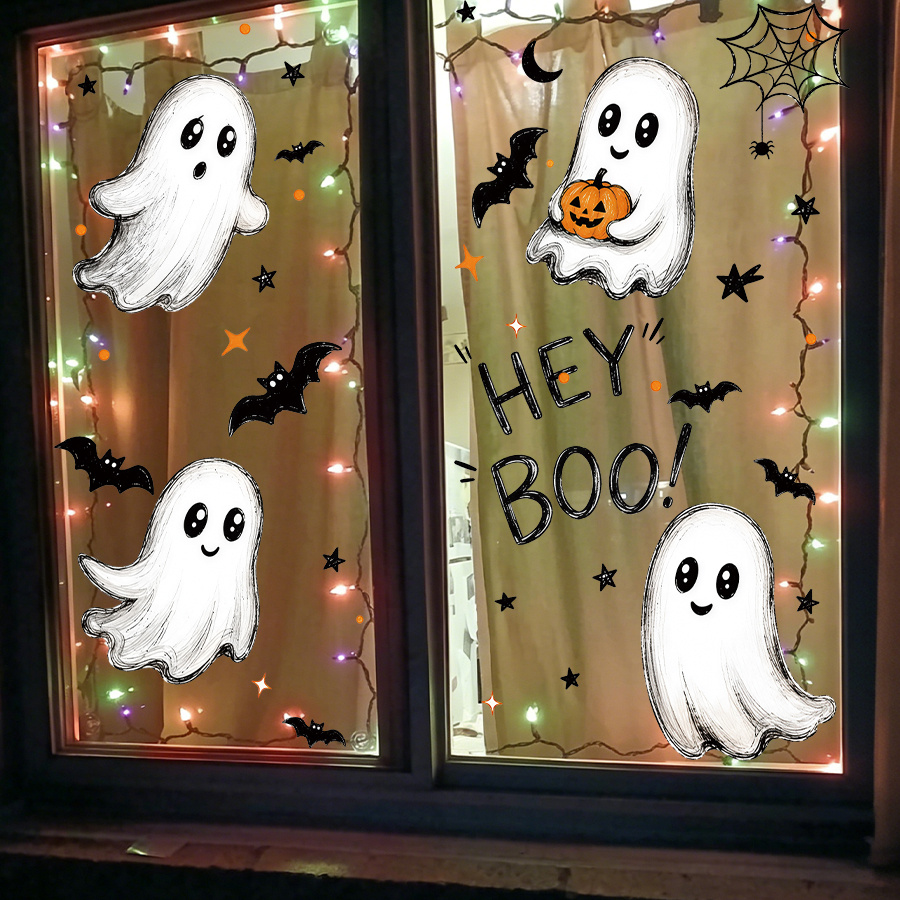 3 sztuki naklejek na okno na H – Spider Web Halloween Decoration recenzja i cena