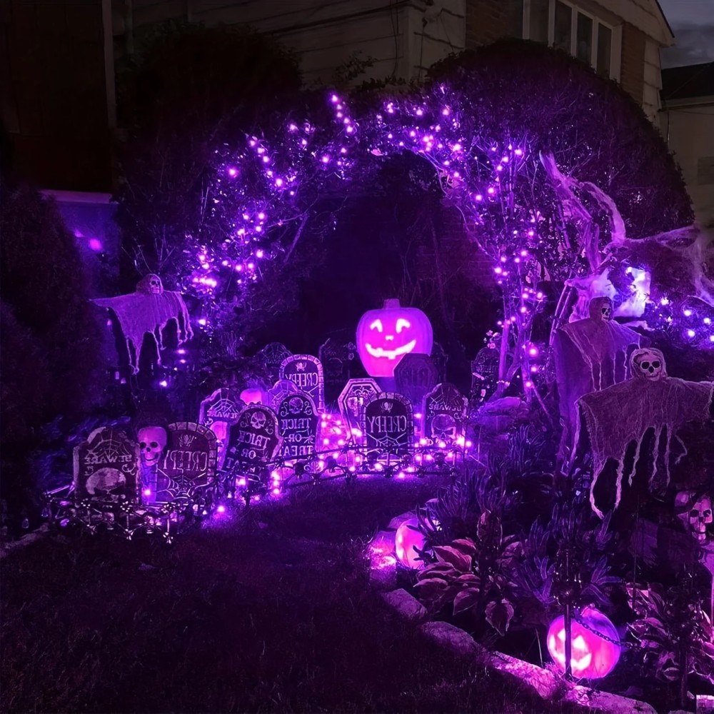 1/2PC12M100LED Dekoracja na Ha – Halloween Led String Lights Orange recenzja i cena