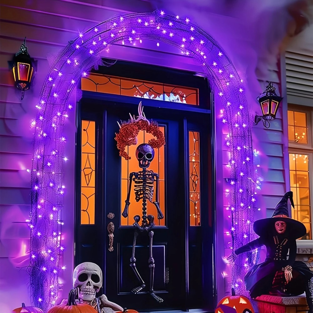 1/2PC12M100LED Dekoracja na Ha – Halloween Led String Lights Orange recenzja i cena