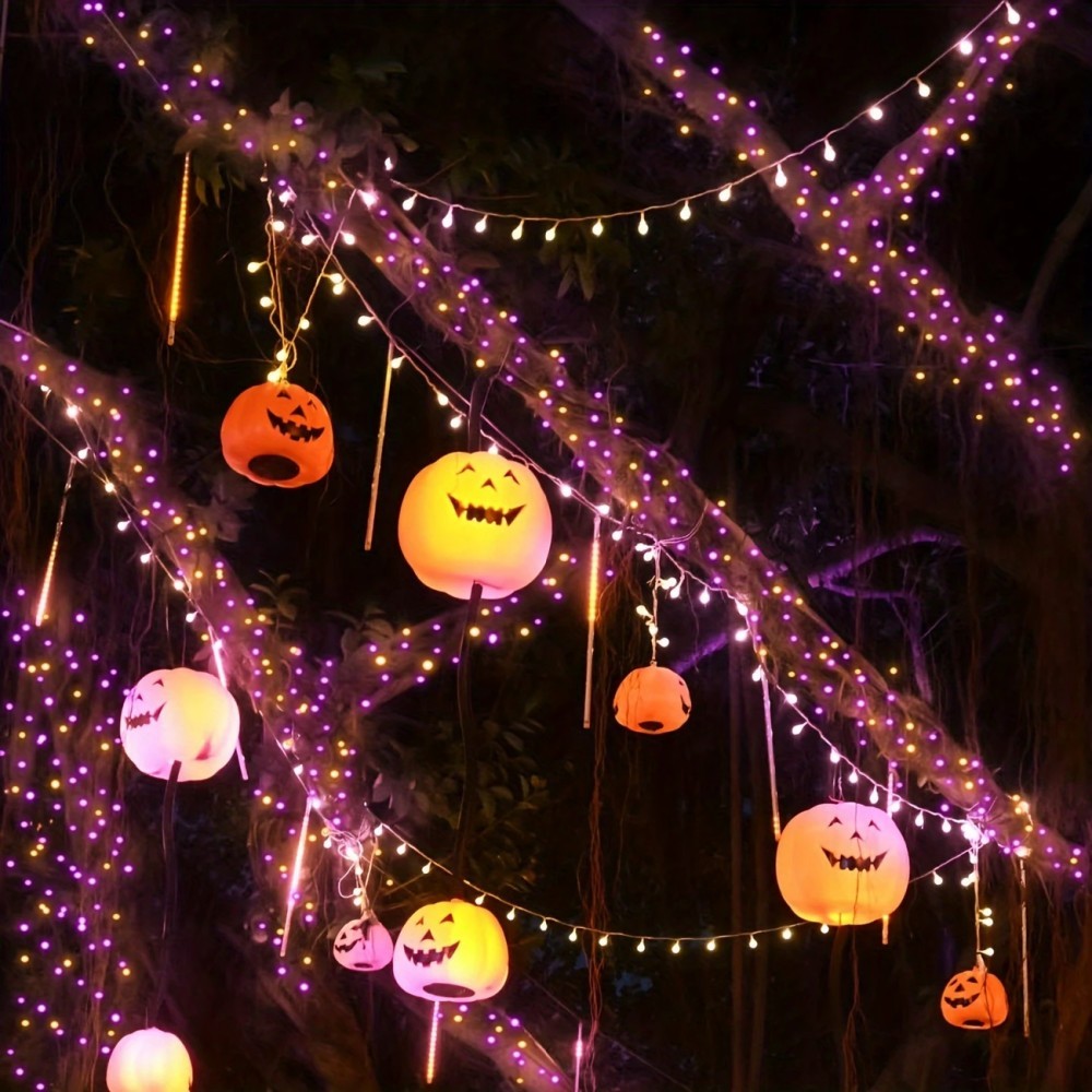1/2PC12M100LED Dekoracja na Ha – Halloween Led String Lights Orange recenzja i cena