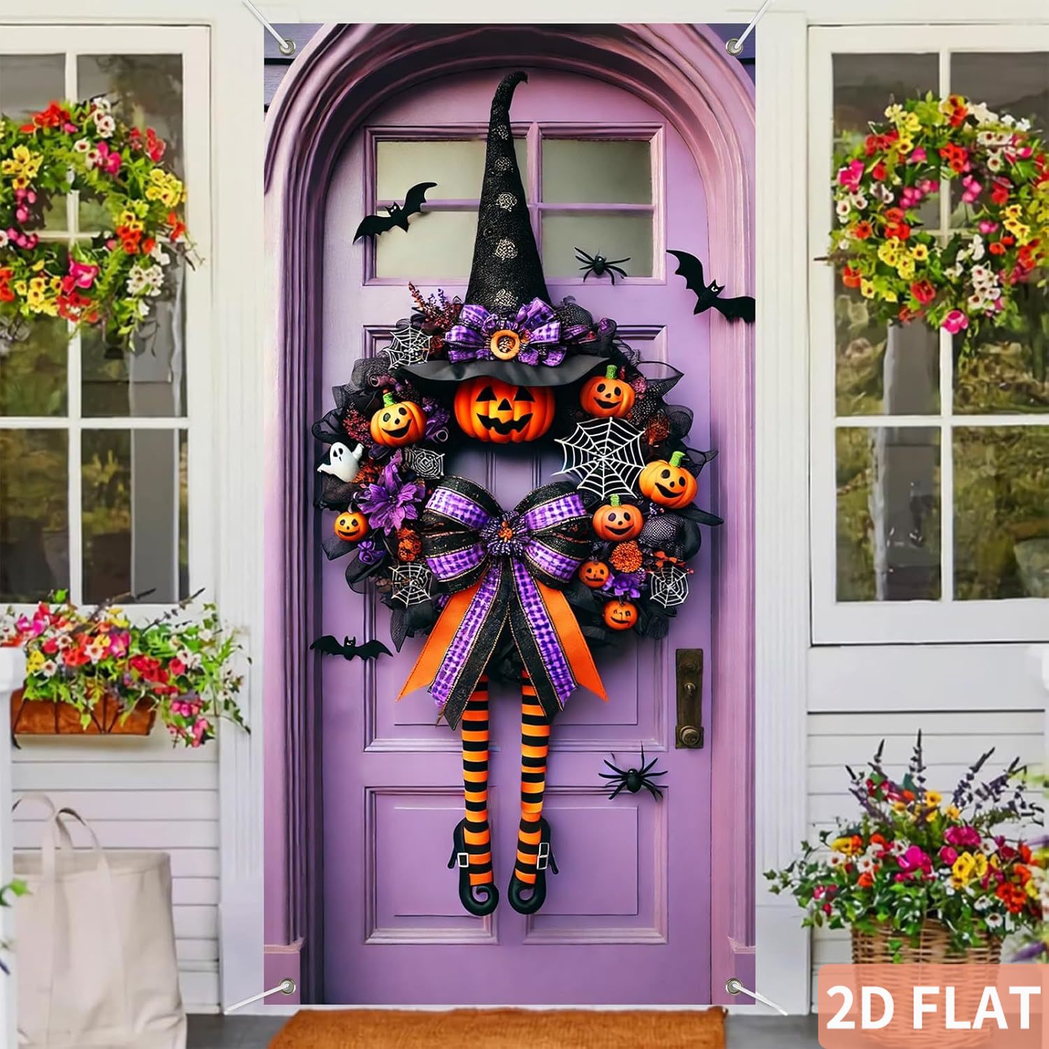 Halloweenowy wieniec w kształc – Spider Web Halloween Decoration recenzja i cena