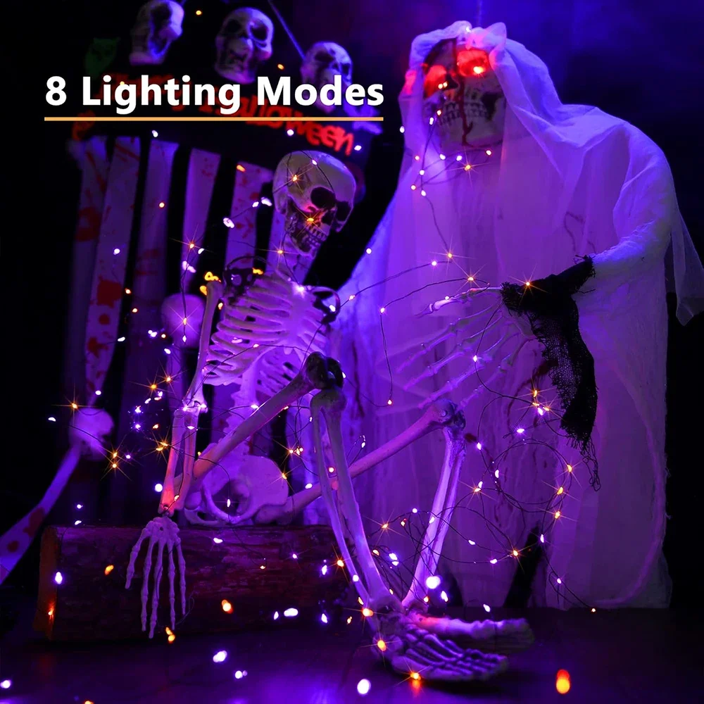 10-120M girlandy świetlne z dr – Halloween Led String Lights Orange recenzja i cena