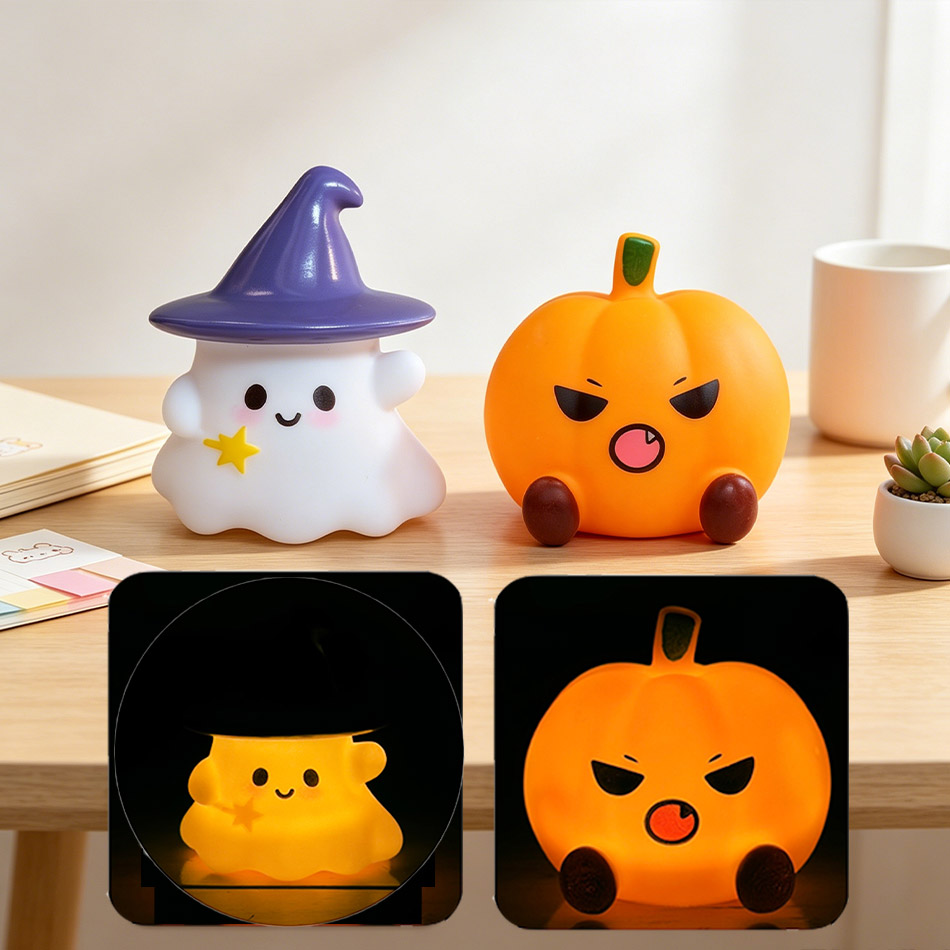 Urocza silikonowa lampka nocna – Halloween Pumpkin Decor Led recenzja i cena
