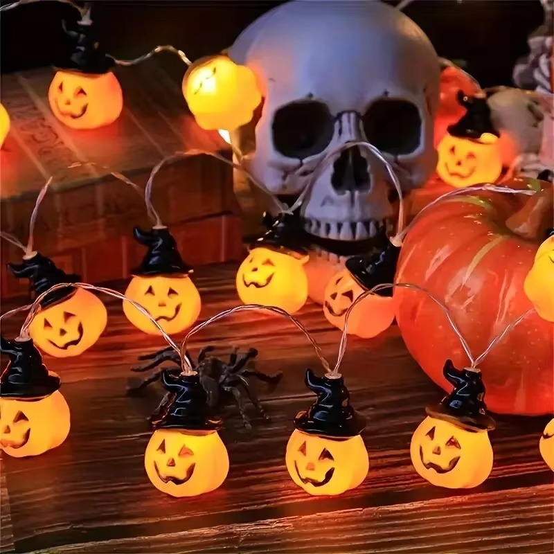 Świąteczne lampki w kształcie  – Halloween Led String Lights Orange recenzja i cena