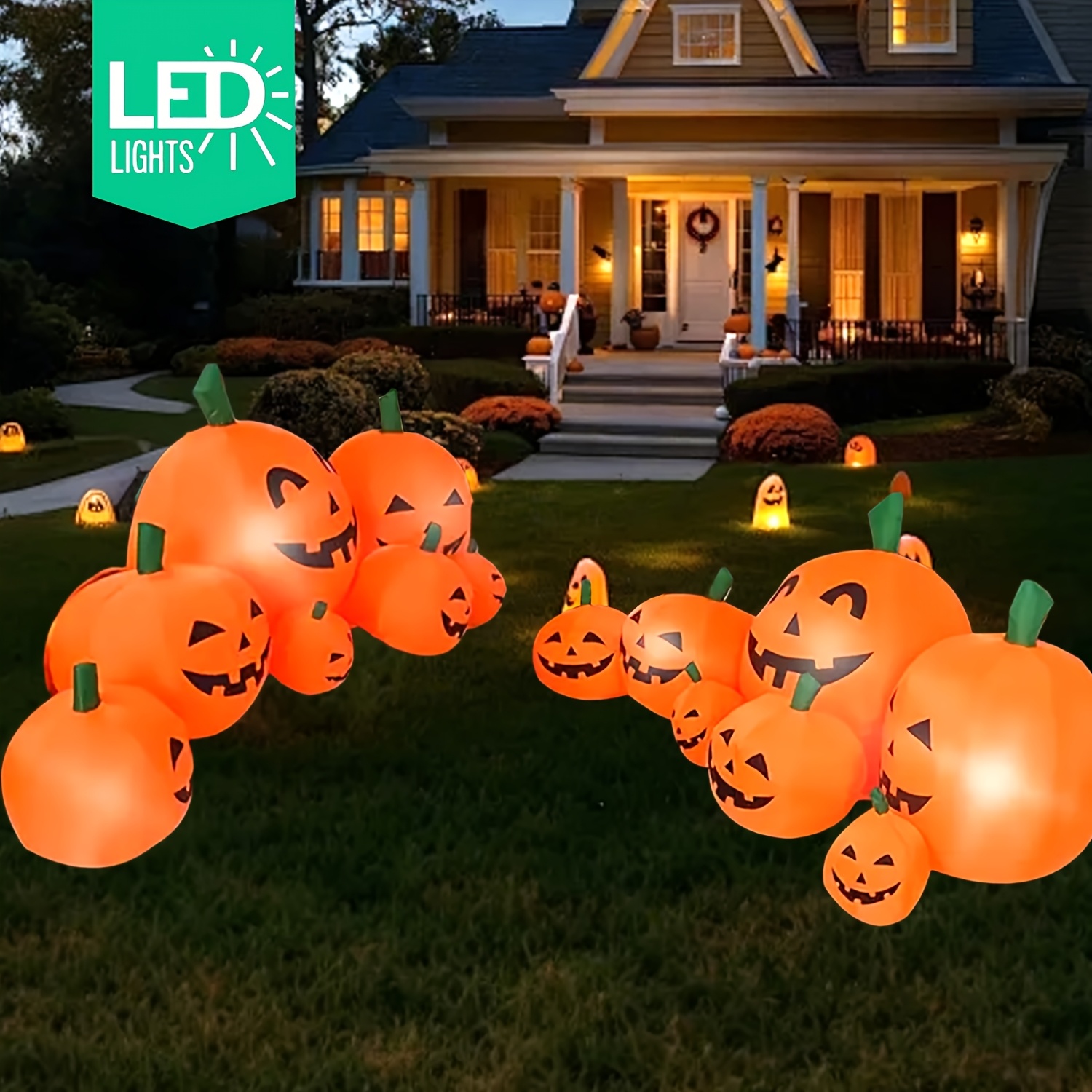 NOWOŚĆ: 7,5-calowa dmuchana de – Halloween Pumpkin Decor Led recenzja i cena