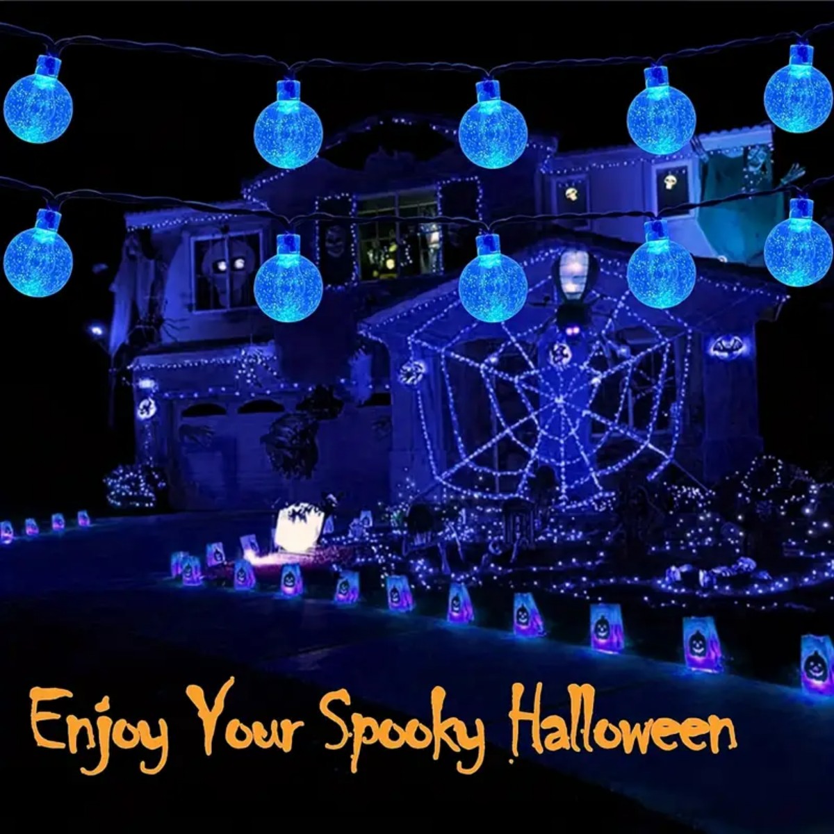 1 szt. 12m 100 LED Halloween F – Halloween Led String Lights Orange recenzja i cena