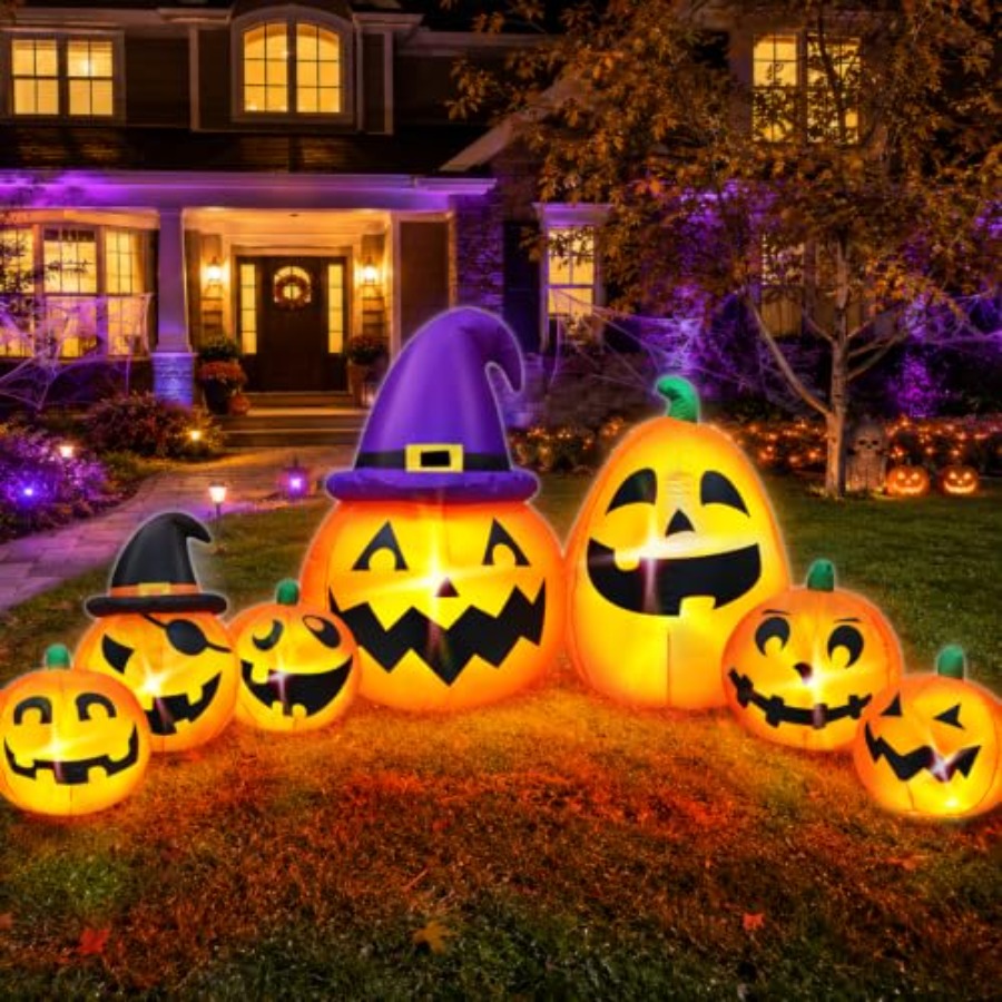 Zewnętrzna, dmuchana dekoracja – Halloween Pumpkin Decor Led recenzja i cena