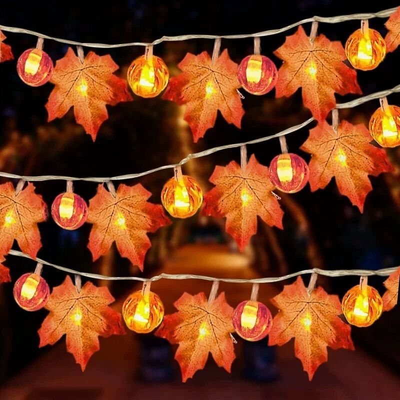 Lampki sznurkowe na baterie z  – Halloween Led String Lights Orange recenzja i cena